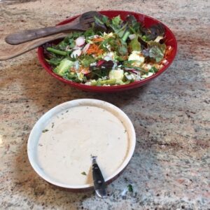 French Summer Salad with creamy dressing